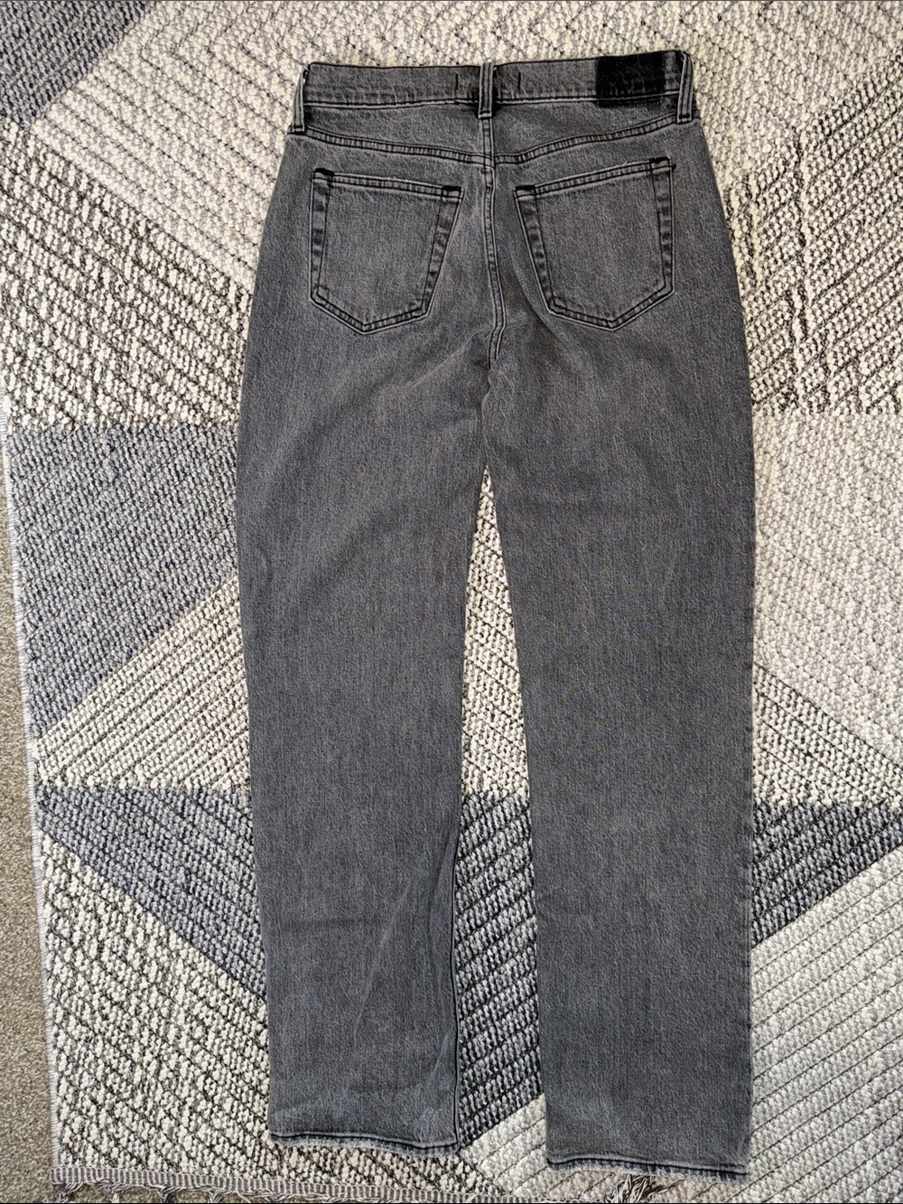 Abercrombie & Fitch Baggy Low Rise Charcoal Jeans - 26 XLong - Picture 5 of 5